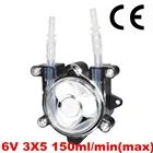 Дозирующий насос, 6 В постоянного тока, перистальтическая дозирующая головка для аквариума, лаборатории, аналитической воды 150 млмин. (макс.)