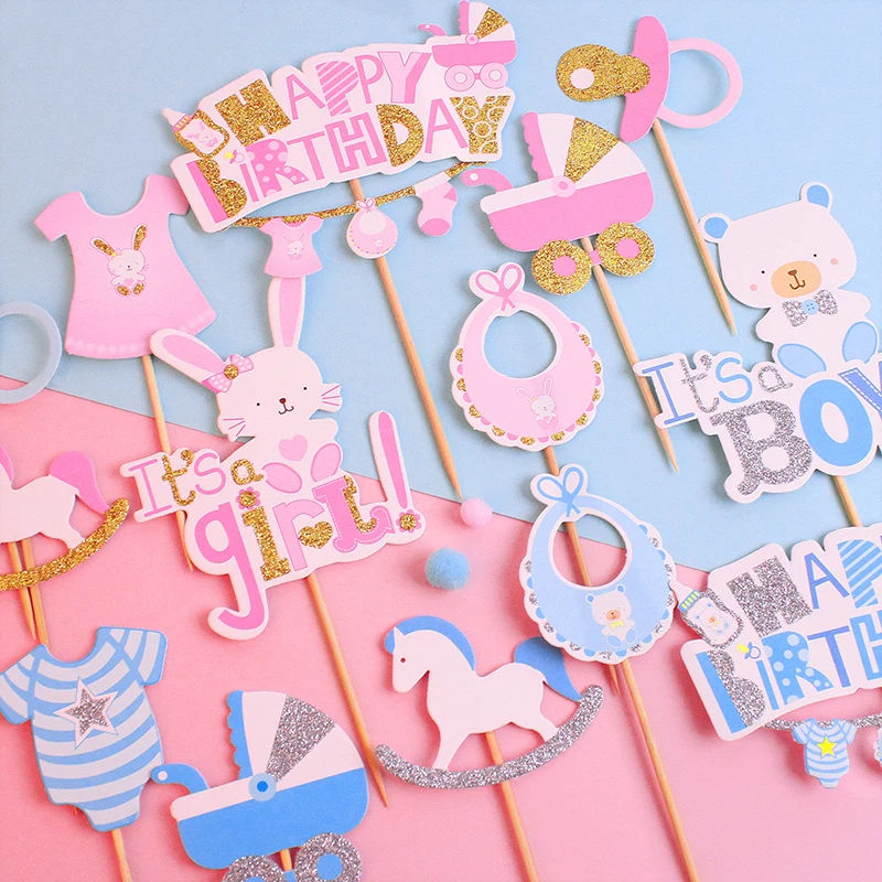 7 шт. топпер для детского торта на 1-й день рождения | Дом и сад