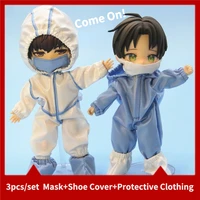 new ob11 doll clothes medical staff cosplay outfit obitsiu 11 clothes suit mask protective clothing shoe cover