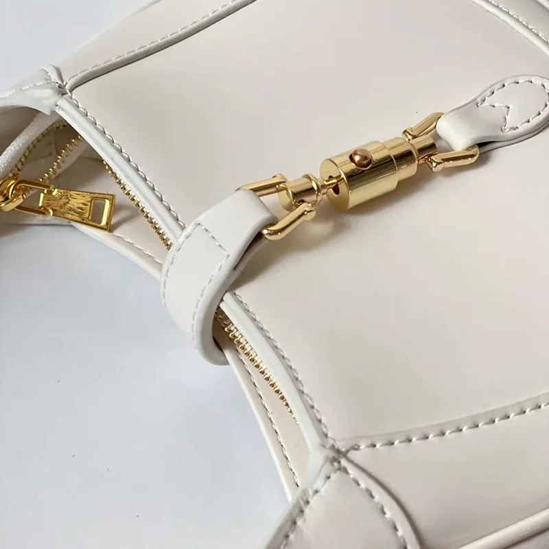 

Vintage leather handbag, buckle for women, work belt