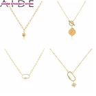 Колье-подвеска женское из серебра 925 пробы, с фианитами