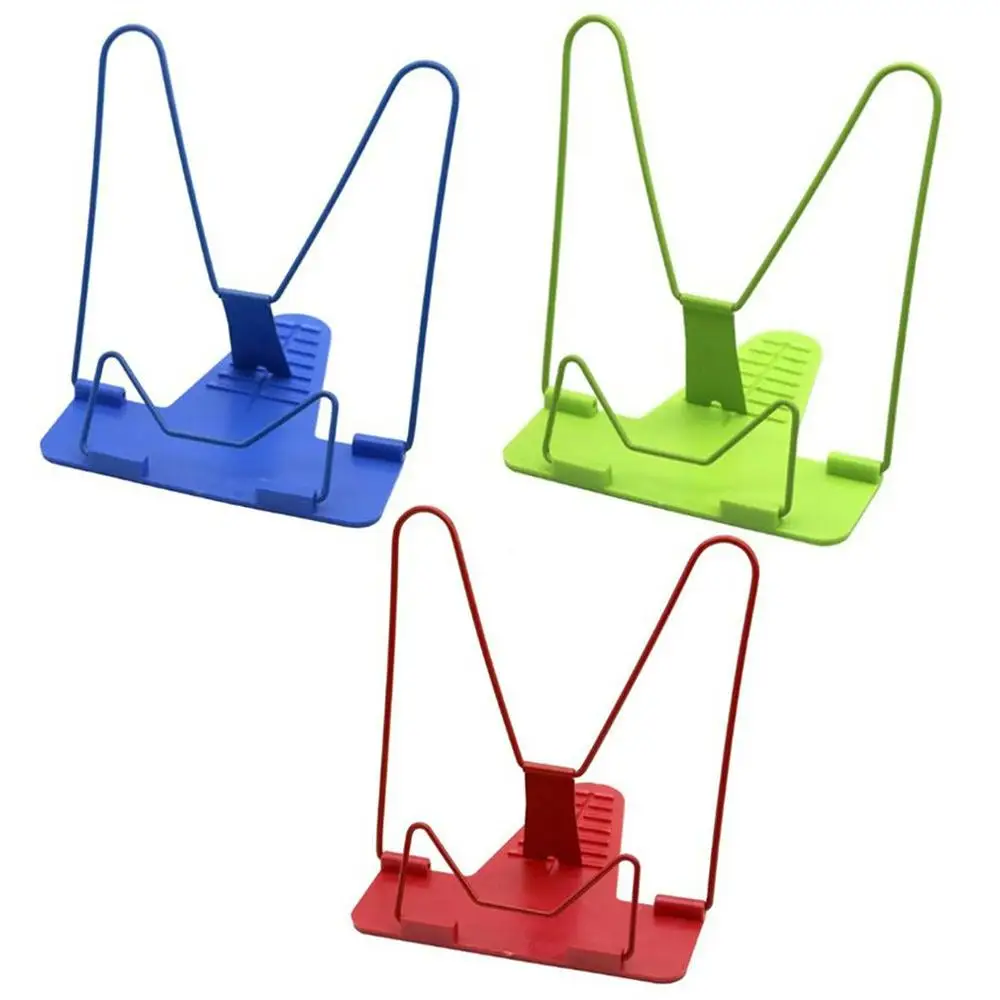 

1 Pcs Bookends Portable Foldable Adjustable Bookend Stand Reading Book Stand Document Holder Base Reading Book Holder