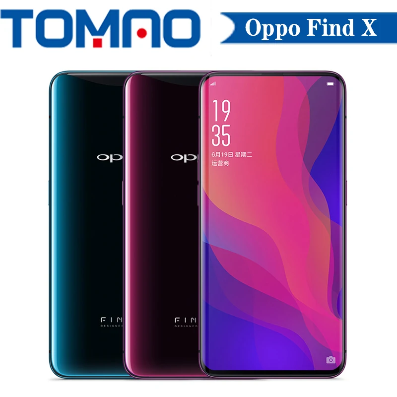 100% Оригинальный OPPO Find X смартфон 4G LTE Android Snapdragon 845 Octa Core 8 + 128G/256G VOOC мобильный
