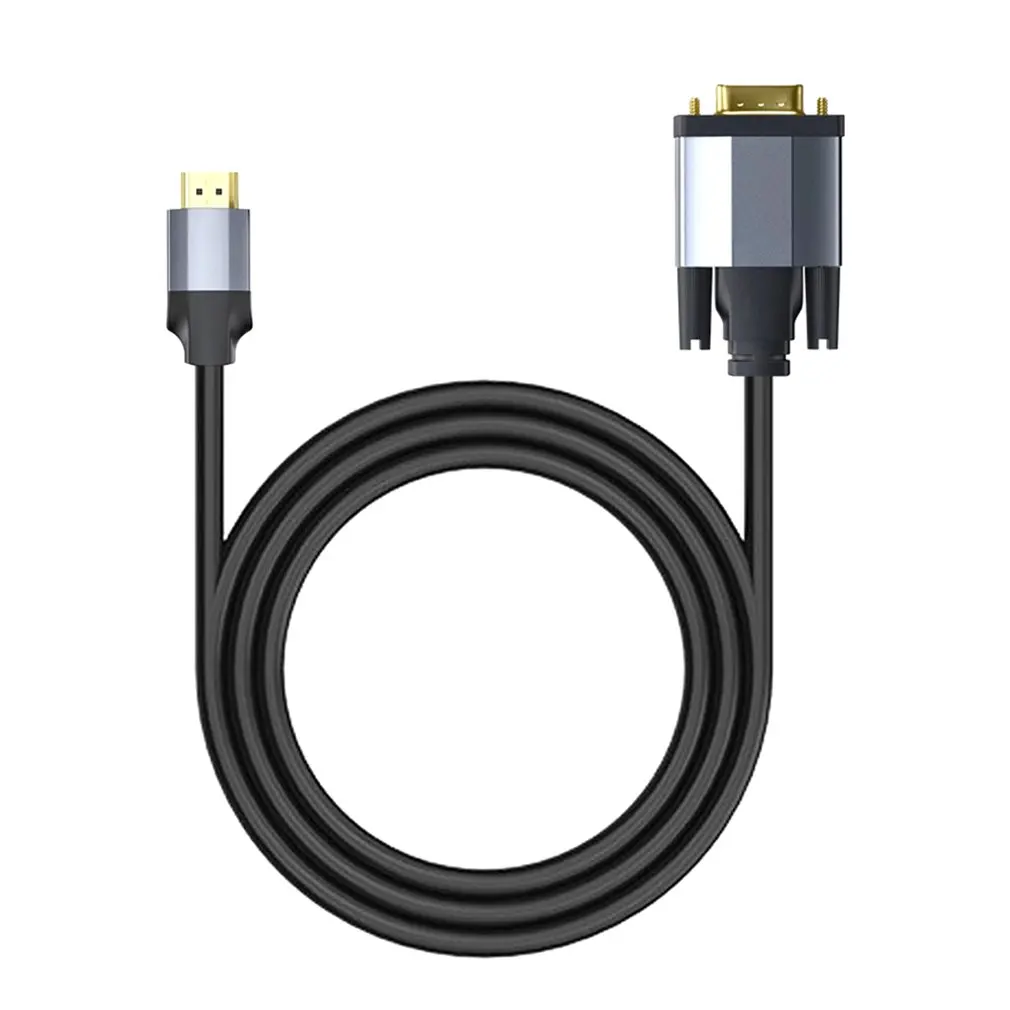 

Adapter Cable HDMI-compatible To VGA Aluminum Alloy Adapter Cable VGA With Chip Conversion Cable Gold-plated Cable