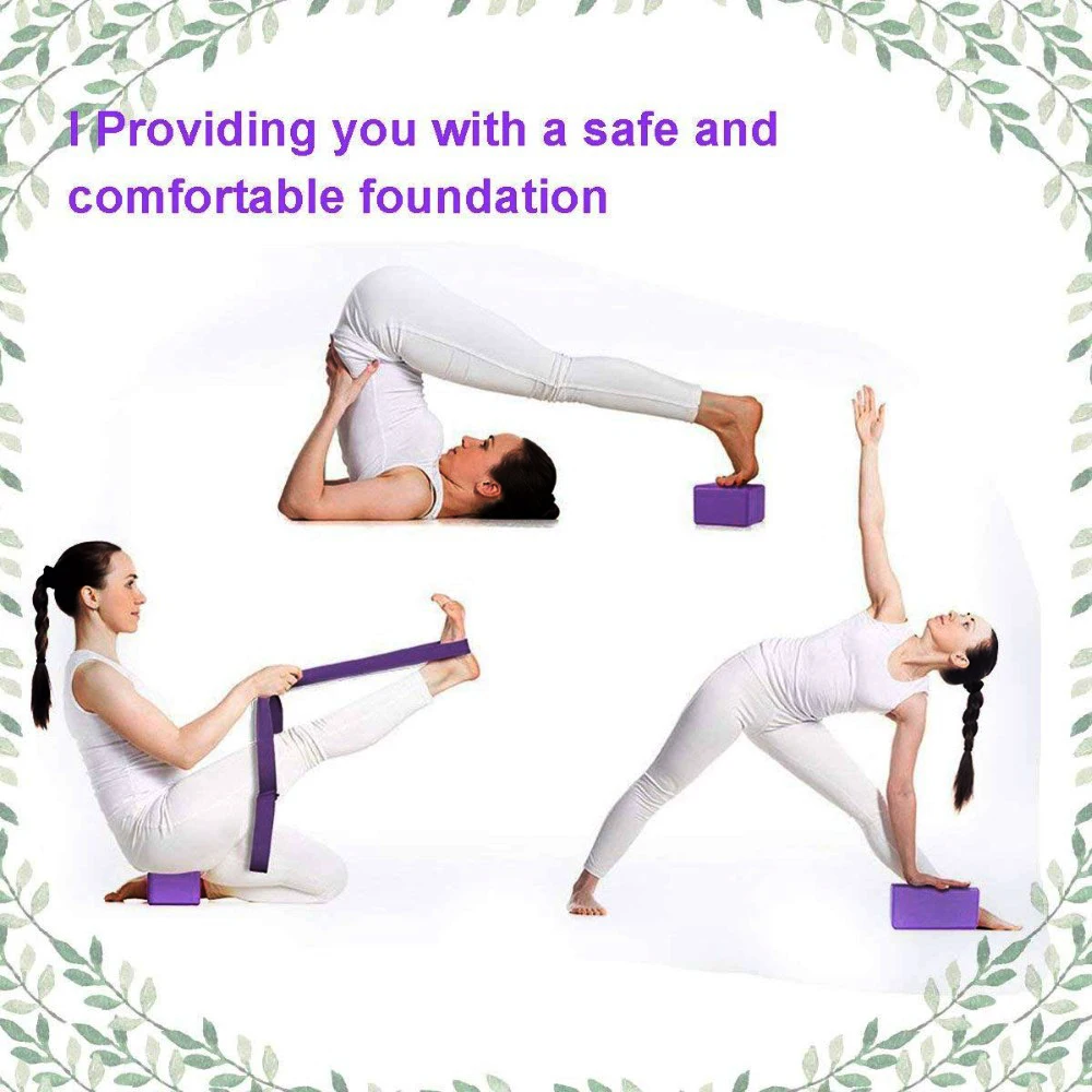 

EVA Yoga Block Set Exercise Workout Fitness Brick Bolster Stretch Belt Aid Gym Pilates Training Body Shaping Fitness Equipment