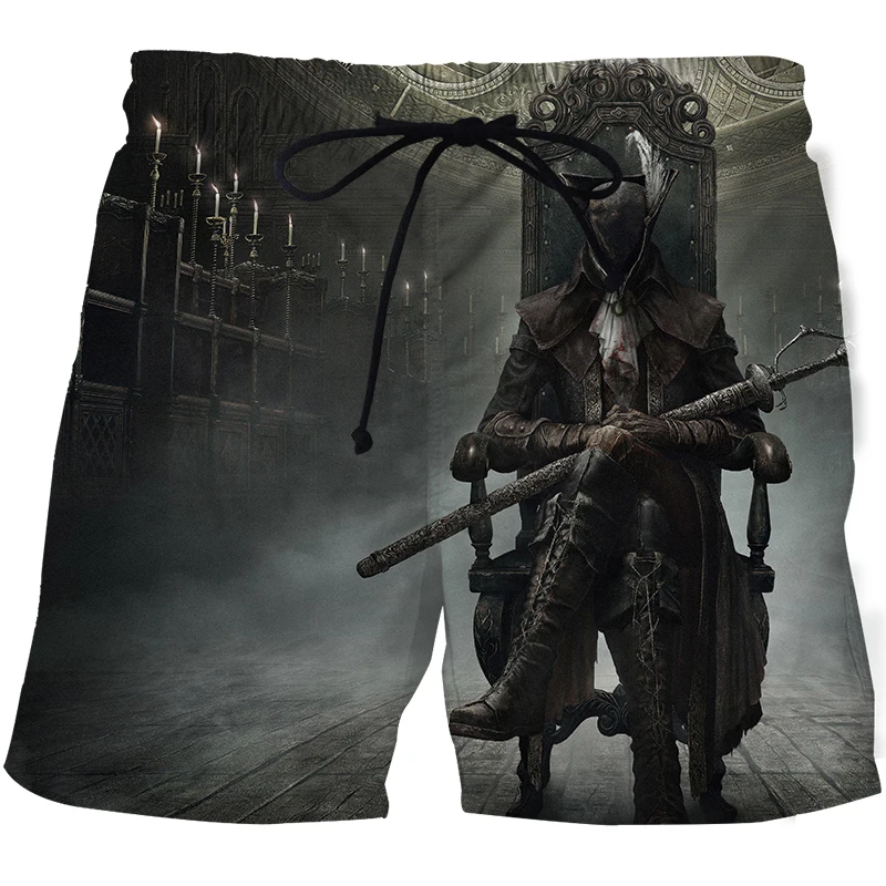 Мультфильм аниме Рисунок Пляжные штаны 3D печать Забавный Шорты летние шорты для