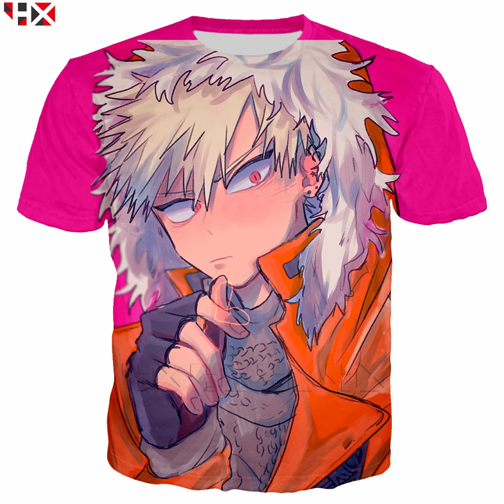 

Summer Hot Sale 3D Print Anime My Hero Academia T-shirt Bakugou Katsuki T Shirts Unisex Fashion Harajuku Style Streetwear Tops
