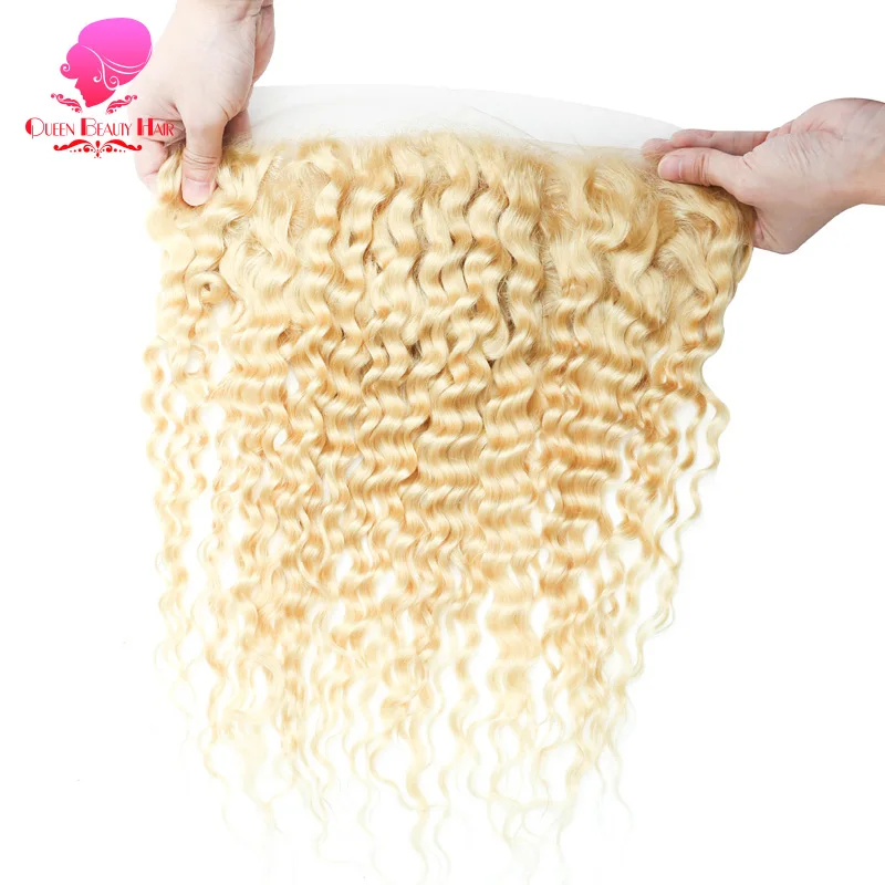 Королева блонд человеческие волосы 3/4 пучки 613 Remy малазийские вьющиеся с