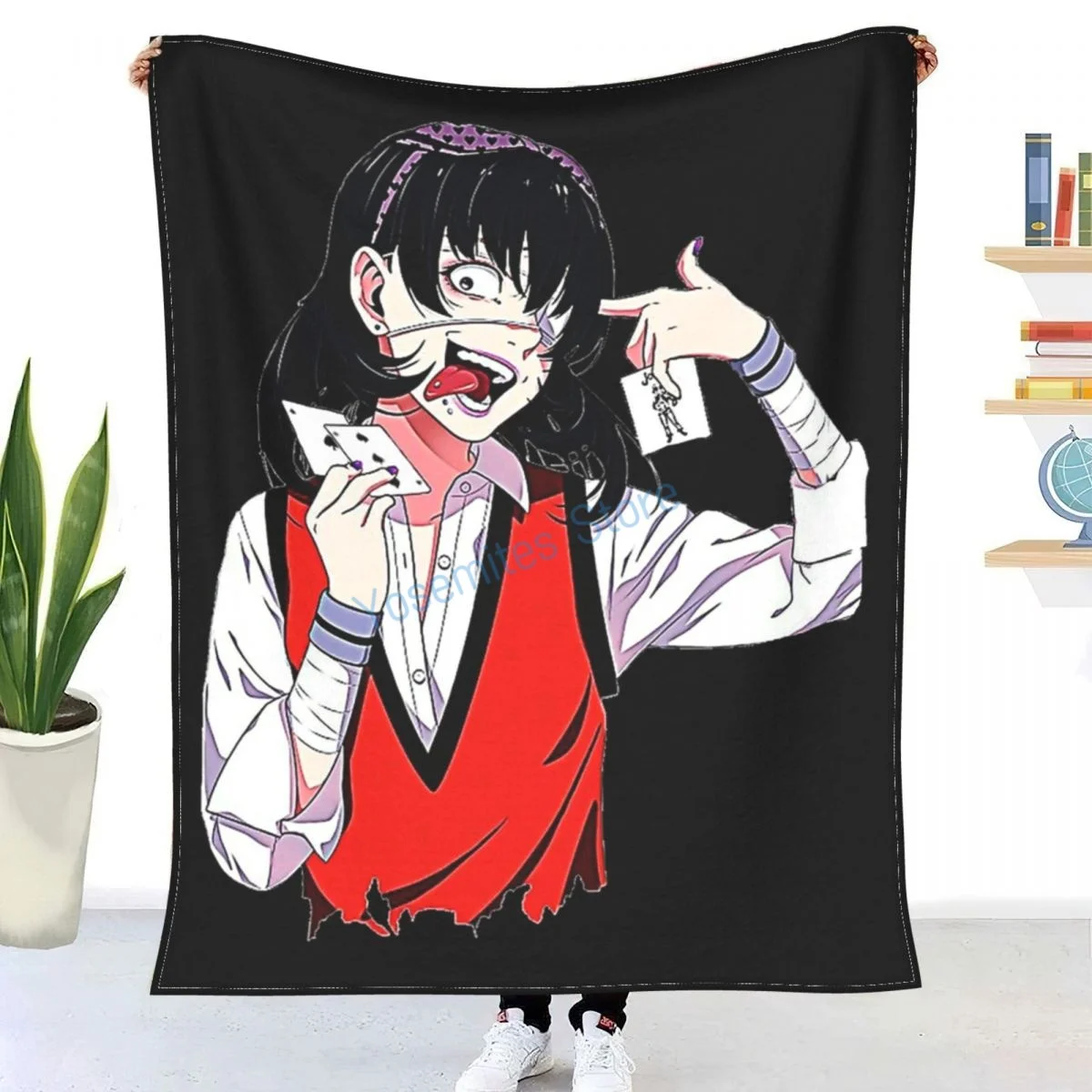 

Kakegurui - 73 Throw Blanket Winter flannel bedspreads, bed sheets, blankets on cars and sofas, sofa covers