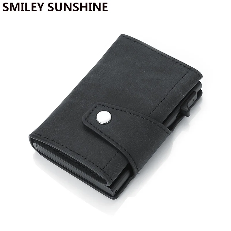 

Кошелек мужской из натуральной кожи с Rfid-защитой и отделением для кредитных карт