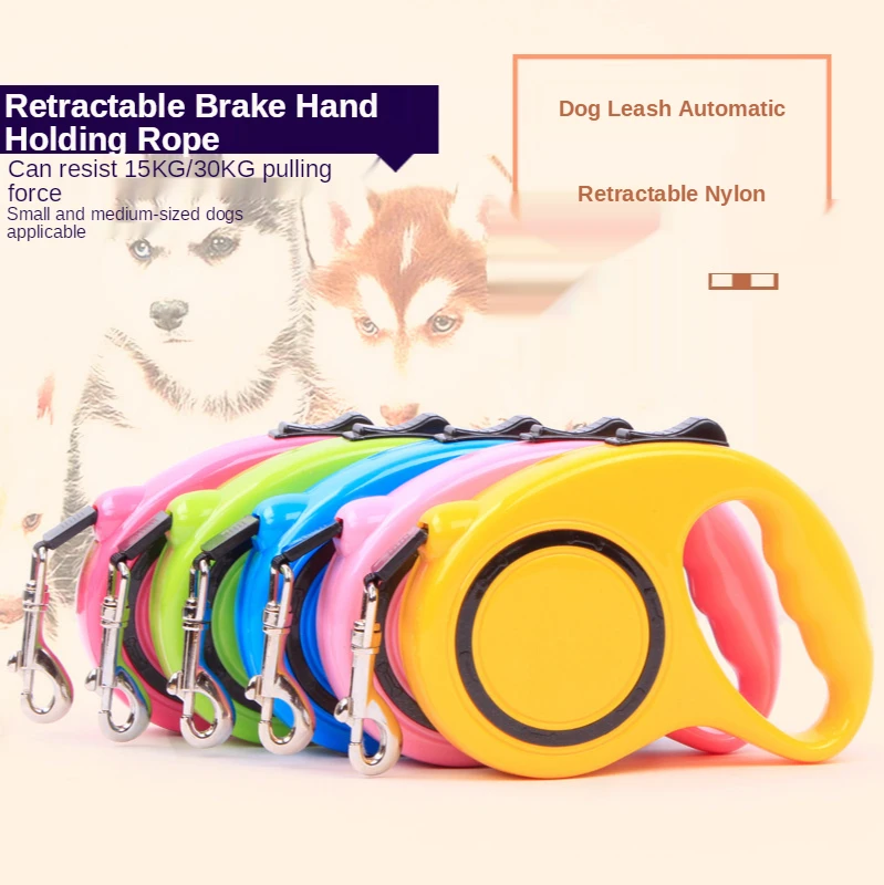 

3M 5M Automatic Retractable Leash For Small Medium Dogs Durable Nylon Dog Lead Extending Puppy Walking Leads Leashes Pet Product