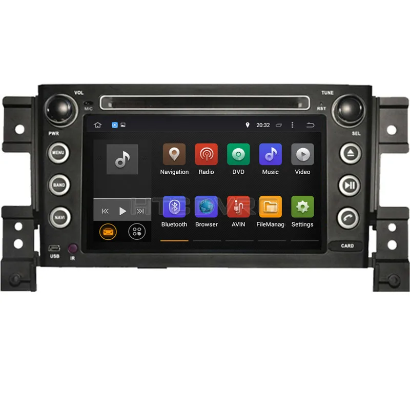 YMODVHT 7 дюймов 4G Восьмиядерный Android 9 0 1 автомобильный dvd плеер для Suzuki Grand Vitara 2005 2014GPS