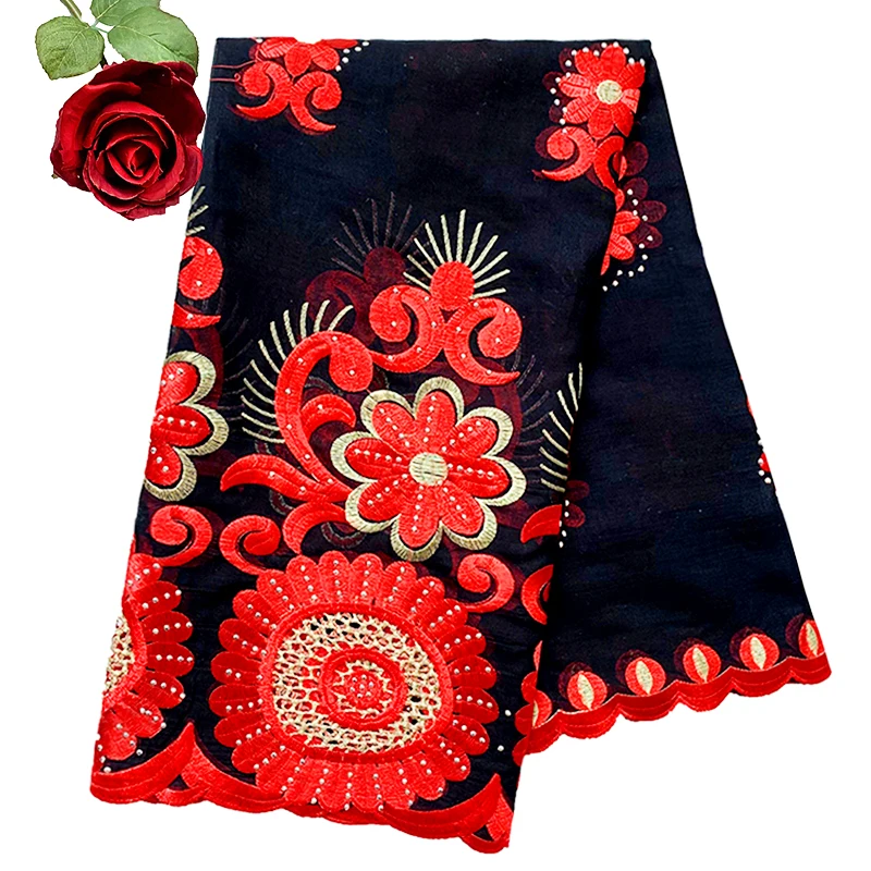 Африканская Женская шаль накидка высокого качества из хлопка с вышивкой шарфы Sorf