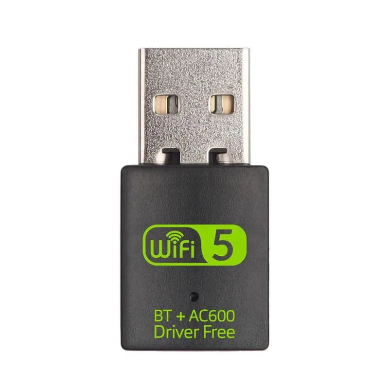 USB беспроводной bluetooth-совместимый WiFi 2-в-1 двухдиапазонный Адаптер 2 4G/5 ГГц 600 Мбит/с