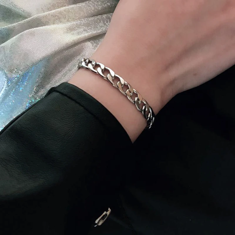 Браслет для пары мужской браслет в стиле хип хоп из нержавеющей стали панк рок