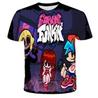 Футболка с 3D рисунком из мультфильма пятница ночь для мальчиков, Детская летняя Забавная детская одежда с коротким рукавом для мальчиков и девочек, детская одежда, футболка