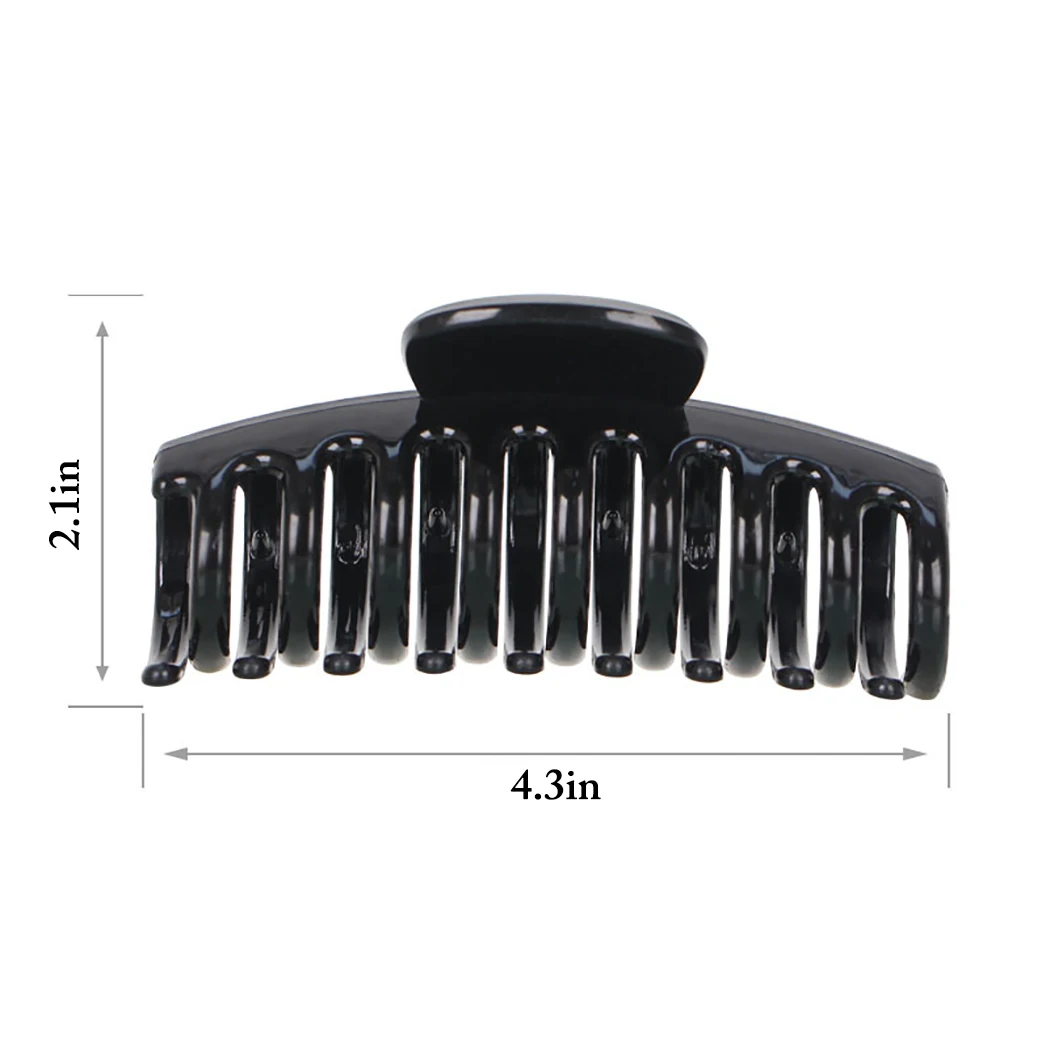 

2020 New 2pcs Claw Clip for Women Tough Plastic Hair Claw Large Size Hair Clamps Claw Clip Crab for Hair Accessories for Hair