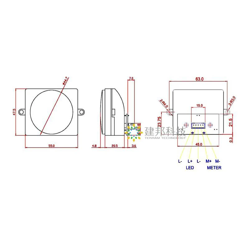 Устройство для измерения уровня звука с подсветкой 2 шт.|Усилители мощности| |