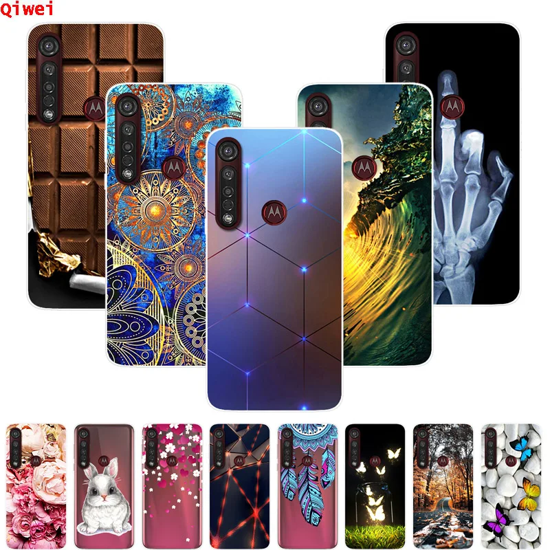 Чехол для Motorola Moto G8 Plus силиконовый мягкий чехол из ТПУ Power One Macro Shell G 8 Play