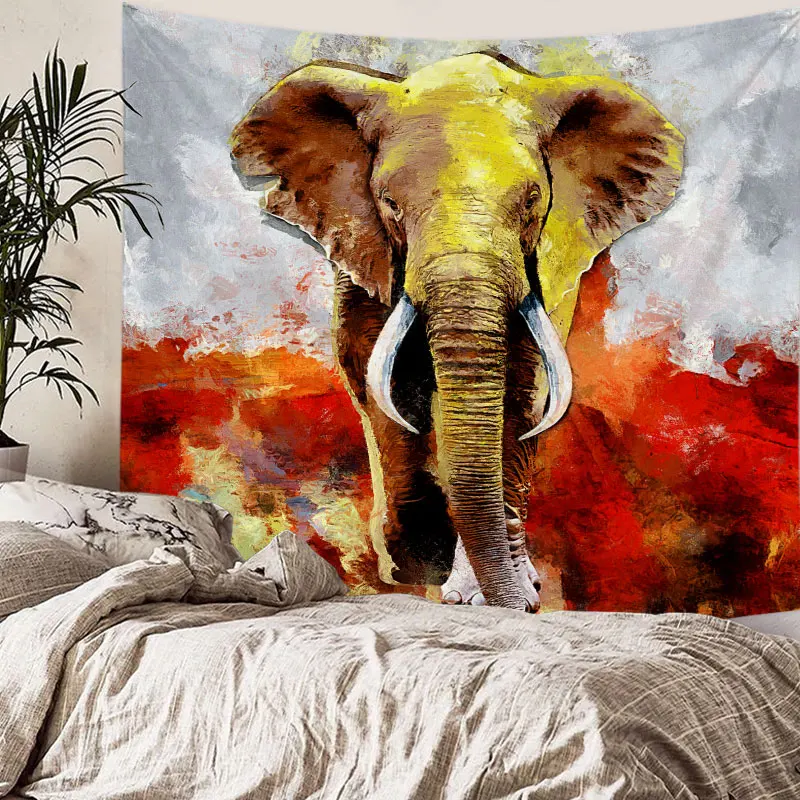 

73*95cm Oil Painting Animal Tapestry Decor Wall Butterfly Peacock Pattern Tapestries Wall Hanging for Home Decorative Balcony