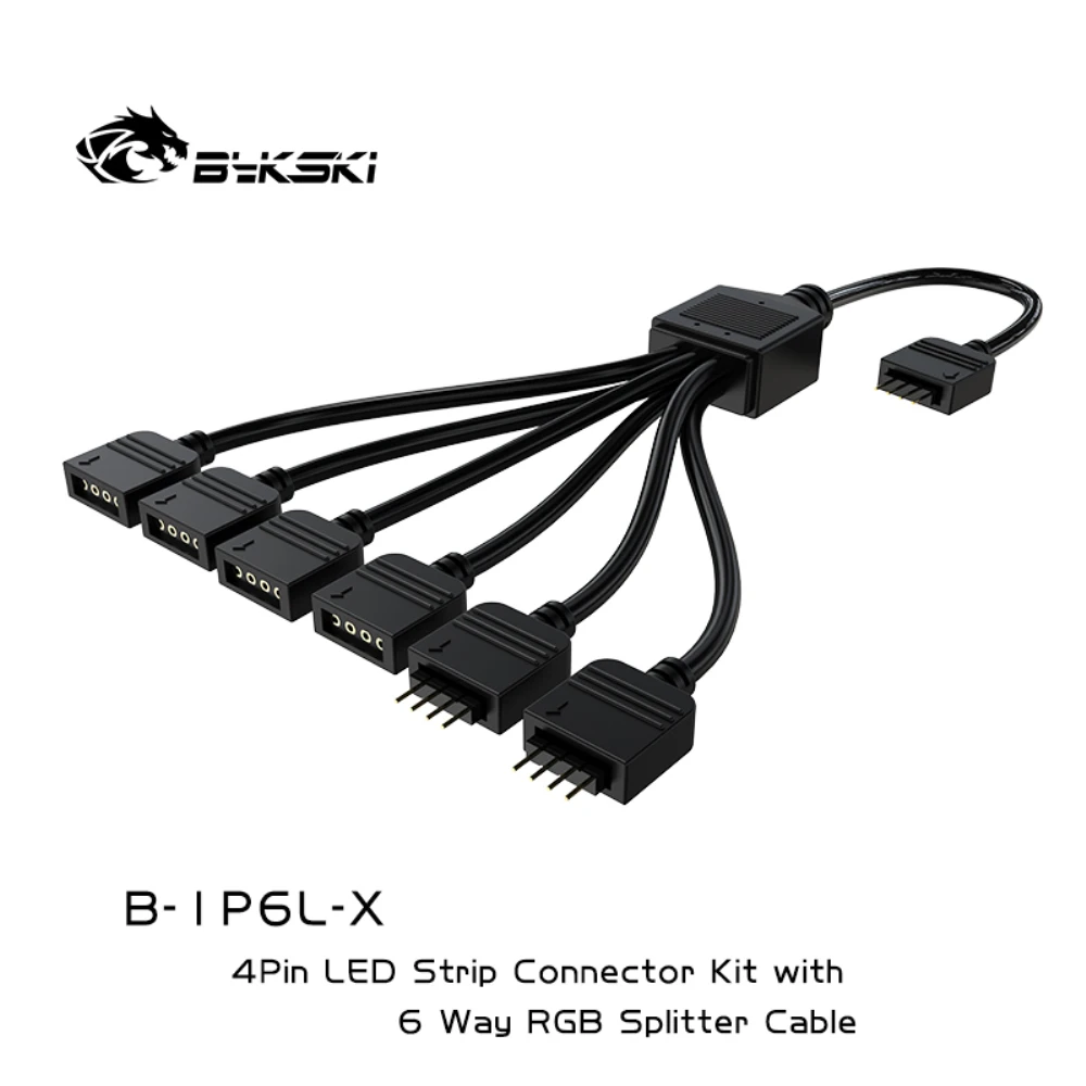 Bykski для детей возрастом 1 6 RGB разветвитель A кабель синхронизации ауры 5V/12V