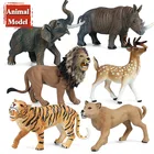 Оригинальная экшн-фигурка Oenux, Лев, тигр, Leapord, жираф, олень, животное, носорог, фигурки, симпатичная детская игрушка, подарок на Рождество