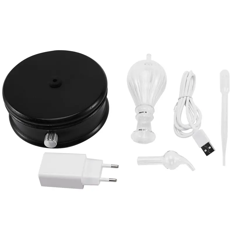 Безводный диффузор эфирного масла древесный и стеклянный рассеиватель для