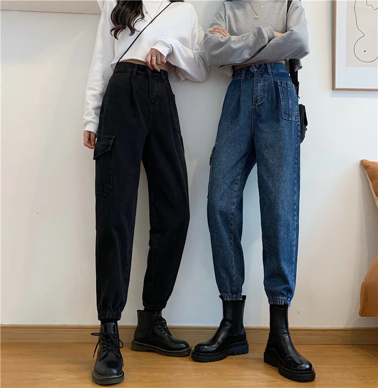 

Overalls Black High Waist Slimming Jeans Women's Small Thick Pants