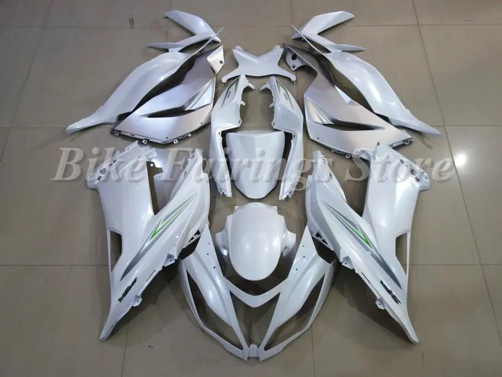 

Набор из 4 подарков, НОВЫЙ ABS обтекатель, подходит для Kawasaki ZX6R 2013 2014 2015 2016 2017 ZX-6R 600cc Ninja 636 599 Custom Cool White