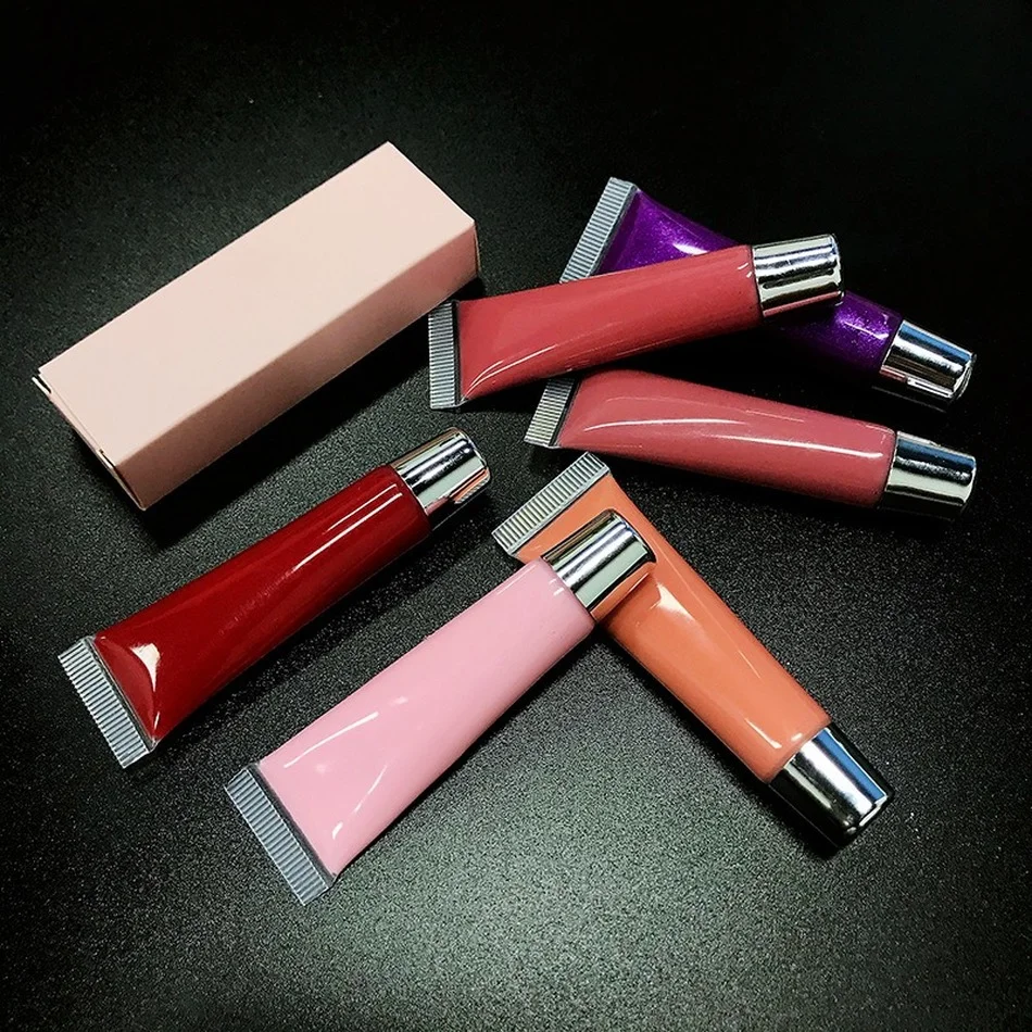 Мягкий Тюбик для губ 10 шт. блеск прозрачный Желейный пигмент оптовая продажа |