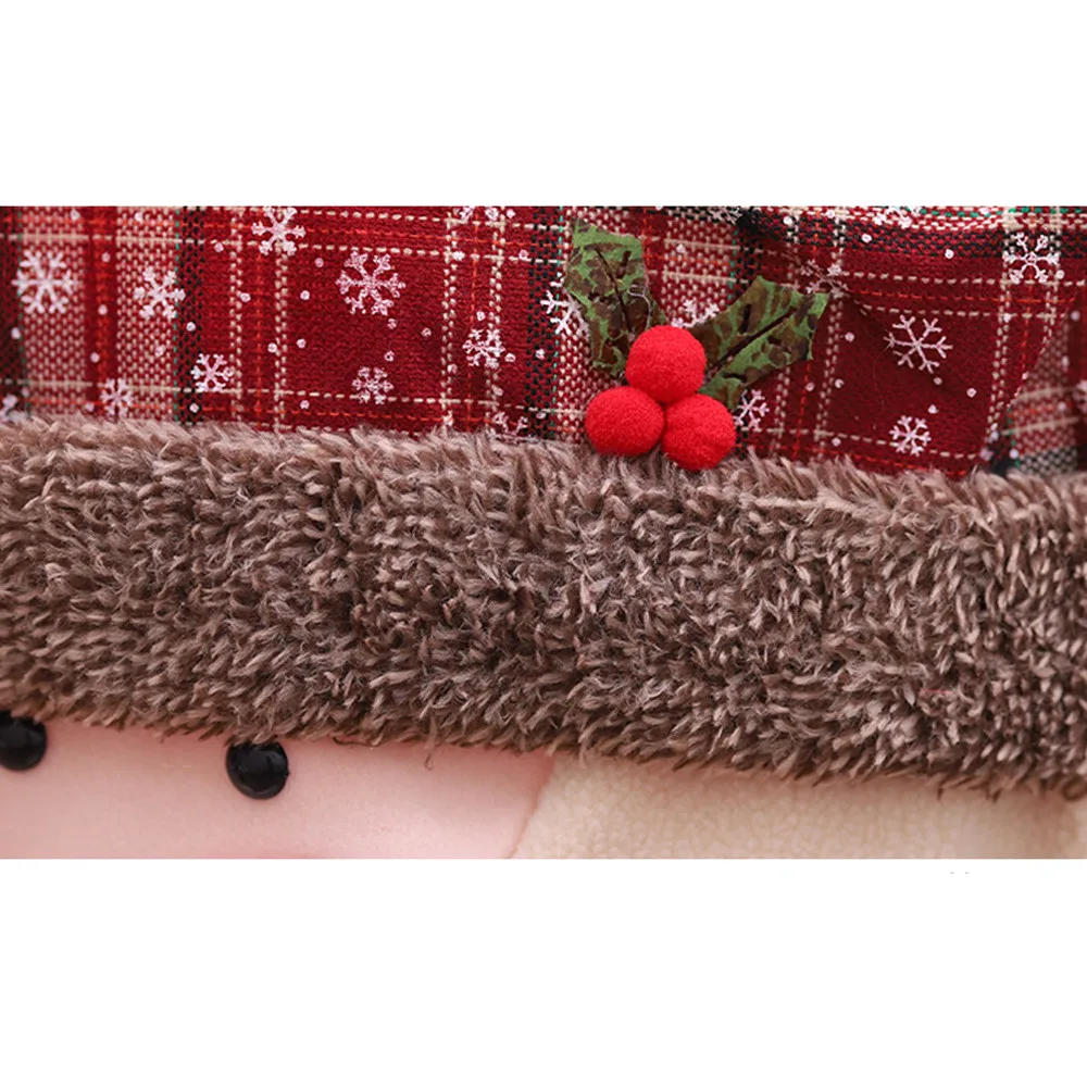 Рождественские рождественские покрытия для стула украшения домашней мебели