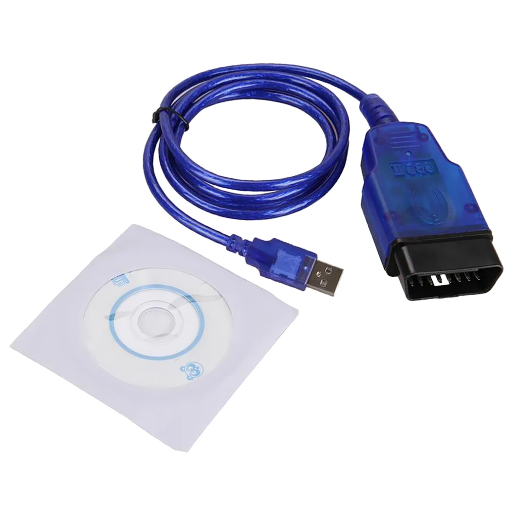 Автомобильный интерфейсный кабель USB Vag Com OBD2 OBD II диагностический сканер Кабель Aux