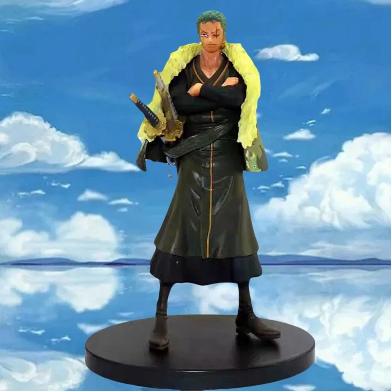 

17CM Roronoa Zoro Ver. PVC Action Figure Collection Model Toys Anime One Piece DXF Group Handmade Model Doll