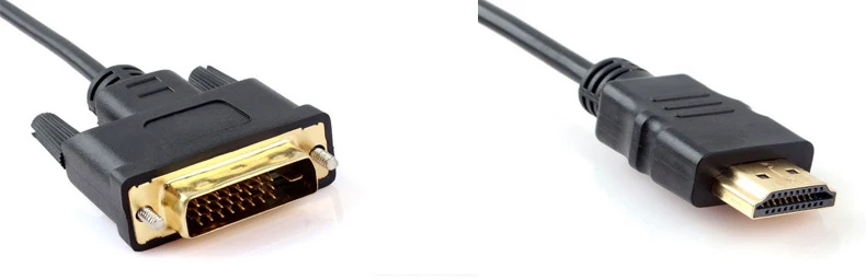 100 шт. 3FT 1M 2M HDMI совместим с DVI D 24 + 1 Pin адаптер позолоченный кабель Папа папа для 1080P