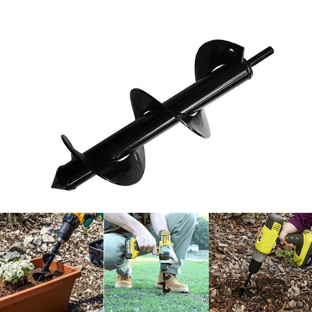 Садовый плантатор спиральное сверло Цветочная лампочка шестигранный вал шнек