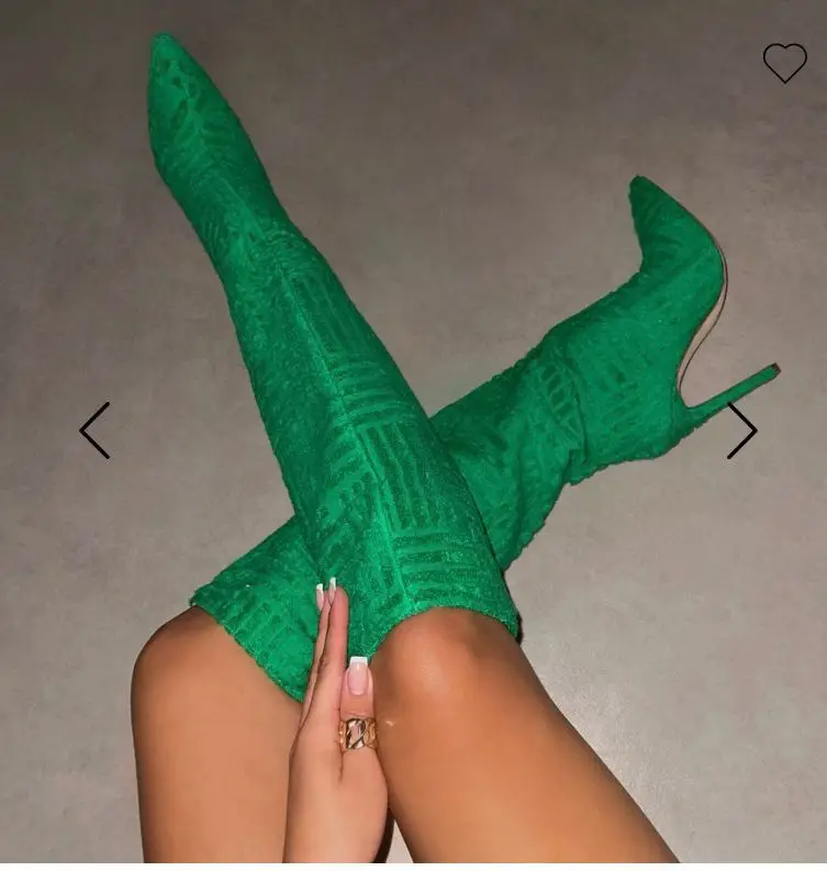 

Сапоги-туфли на высоком каблуке-шпильке, с квадратным носком