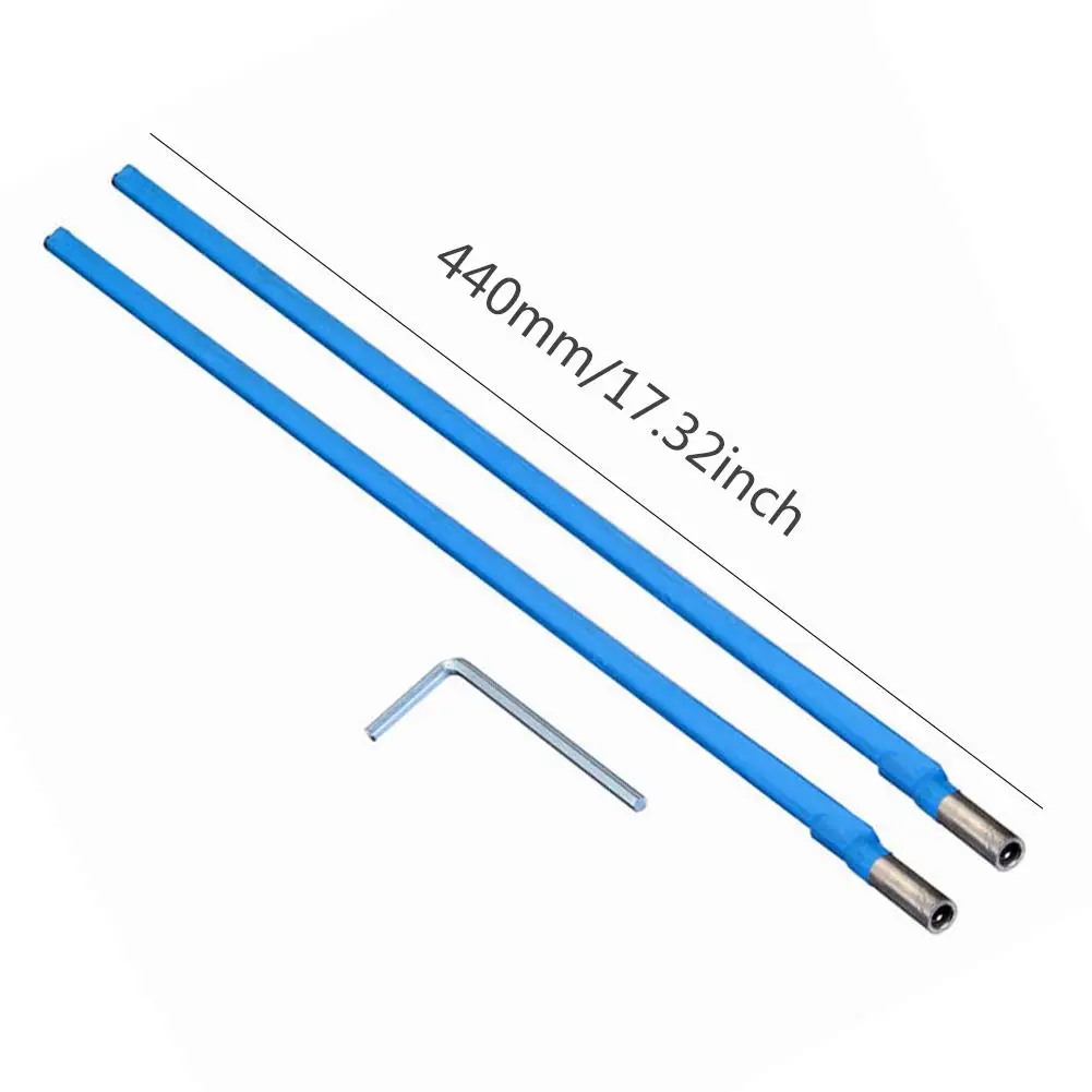 2pcs 440mm/17.3 Inches 9mm Thick Electric Guitar Neck Reinforcement Double-way Truss Rod Piano Handle Steel + Wrench | Спорт и