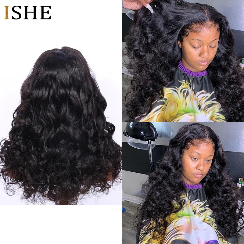 13x4 парик из человеческих волос на сетке спереди волнистые волосы 250 плотности