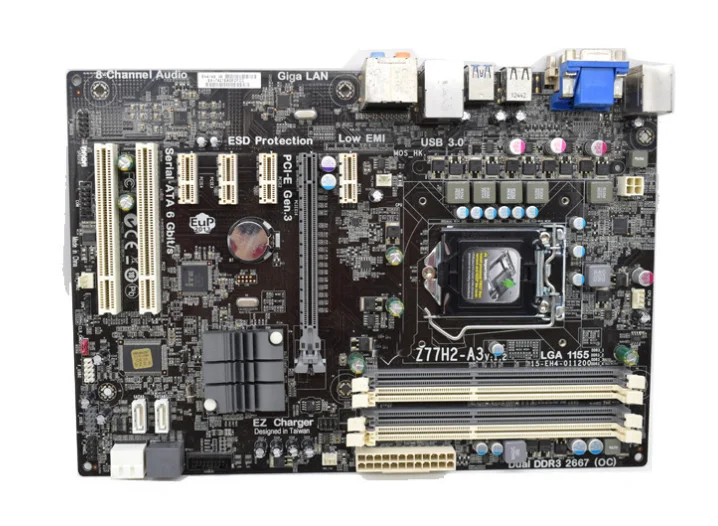 

Предотгрузочная тест для Elite Z77H2-A3 V: 1,2 LGA1155 блок питания ATX Z77 материнская плата