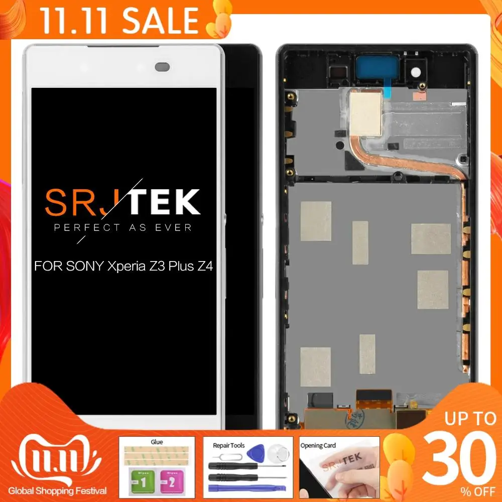 Протестированный ЖК экран 5 2 дюйма IPS для SONY Xperia Z3 Plus E6533 E6553 сенсорный с рамкой Z4