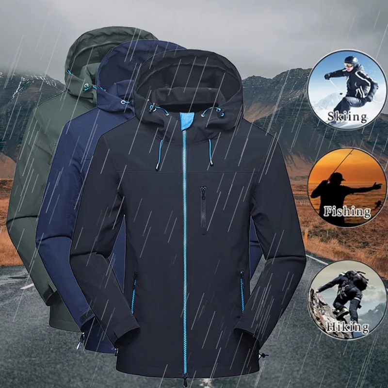 Мужская быстросохнущая ветрозащитная куртка Nice водонепроницаемая верхняя