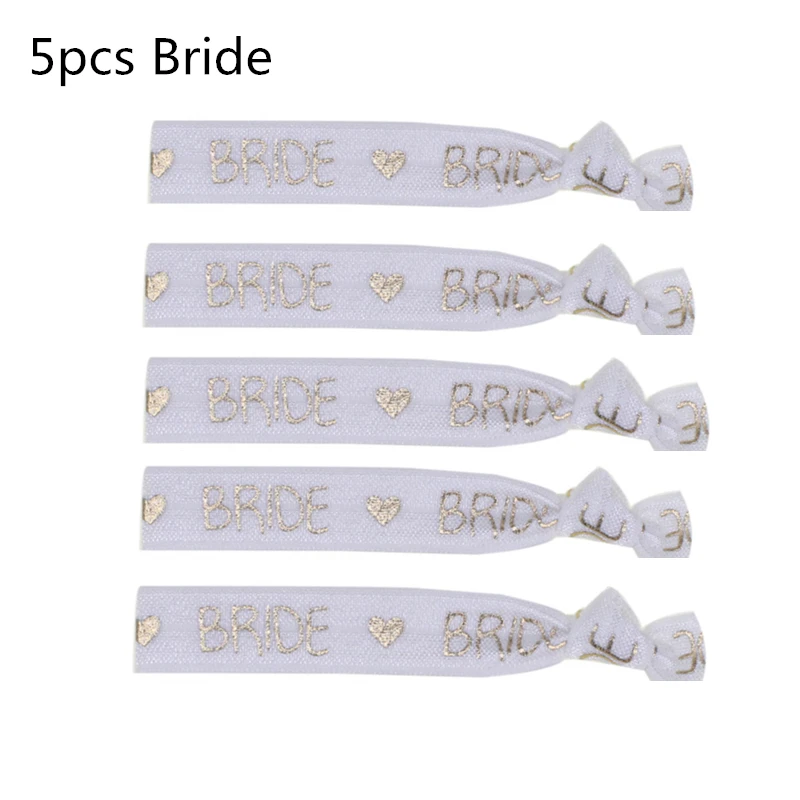 5pcs White Bride Девичник, девичник, вечерние, команда невесты, багажная бирка, кожаный чемодан, IDAddres, портативная этикетка, свадебное украшение, подарок, Q - Цвет: 5pcs White Bride