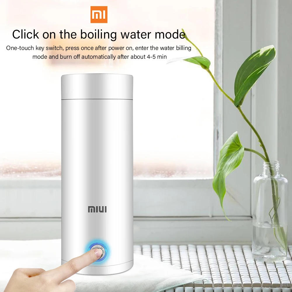 Портативный электрический чайник XIAOMI Mijia MIUI Термокружка дорожный кофейный