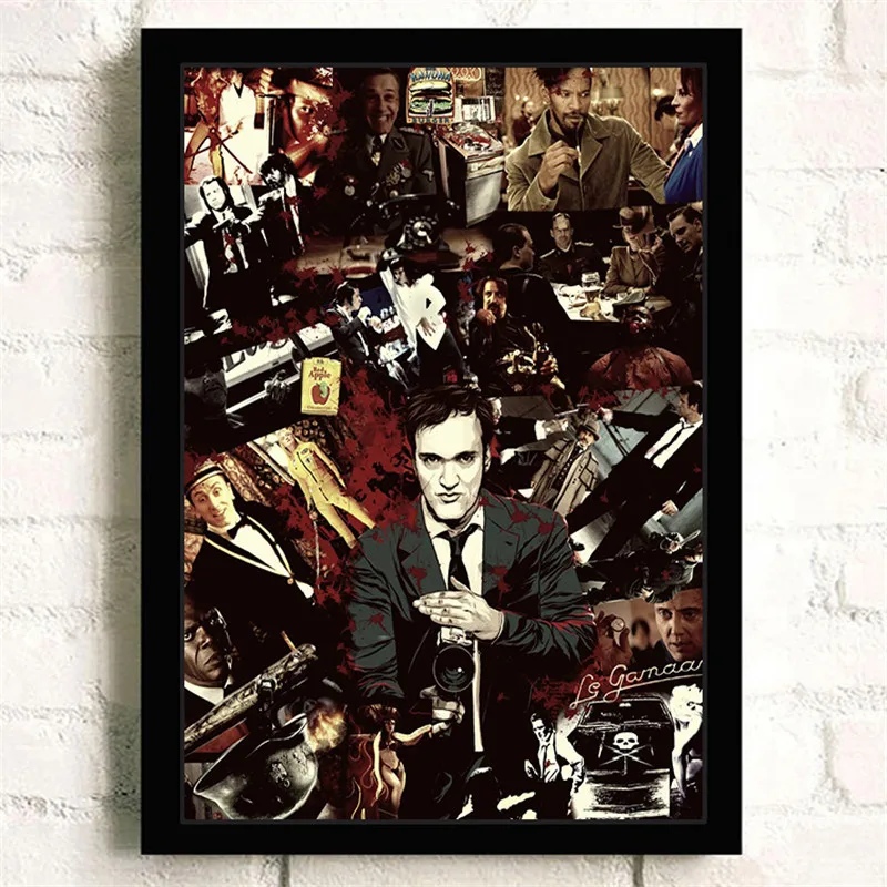Знаменитая картина из серии звезда актер Quentin Jerome Tarantino качественная Картина на