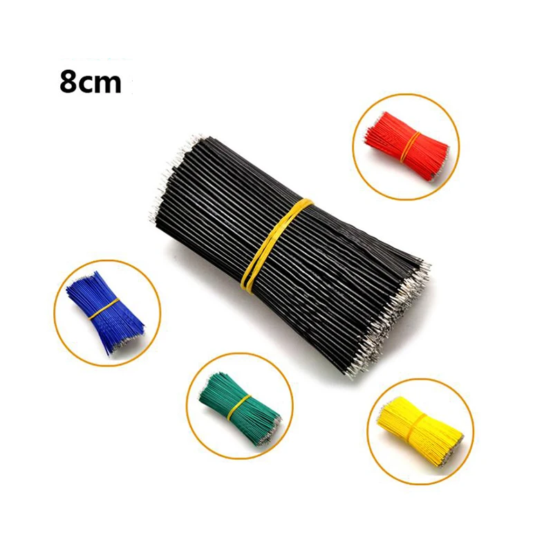 120 шт./компл. 24AWG Луженая макетная плата кабель для пайки ПП 8 см Fly Jumper Wire Tin
