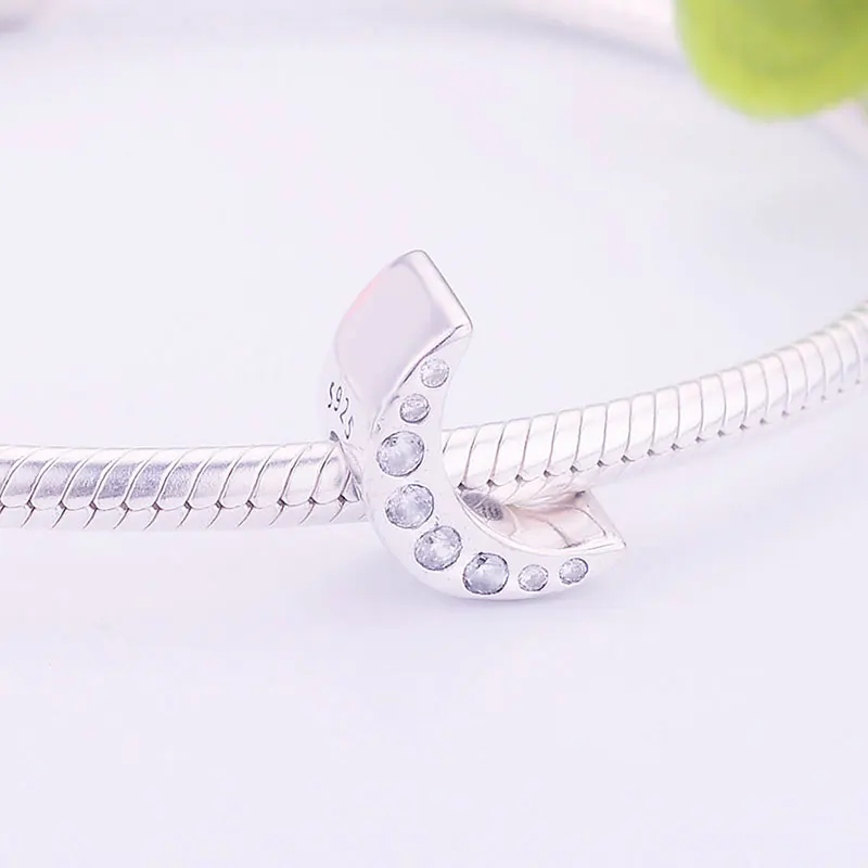 Ожерелье из стерлингового серебра 925 пробы с лунным цирконием и кристаллами