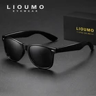 Солнцезащитные очки LIOUMO поляризационные для мужчин и женщин UV-400, зеркальные, в винтажном стиле, 2021