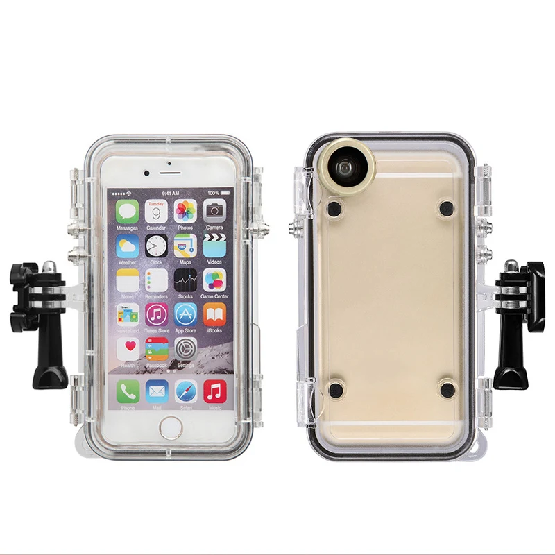 Дайвинг Водонепроницаемый чехол для телефона с Gopro Крепление Адаптер для iPhone 6 6s plus 5 противоударный чехол для телефона для gopro спортивные аксессуары