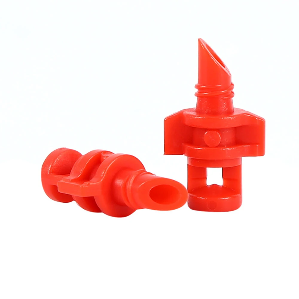 

50 шт. 360 градусов Красный преломления насадка спринклера резьбовое соединение орошения сада точный спрейер тумана для парника