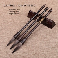 direct supply lanting rat beard brush ebony calligraphy writing smooth chinese four treasures writing brush wholesale